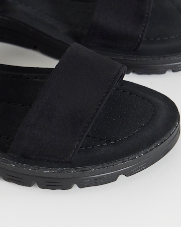 Simply Be Vanya Stretchy Strap Sandals - Extra Wide Fit (EEE)