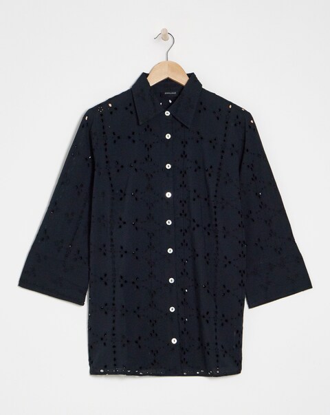 Pure Cotton Broderie Shirt