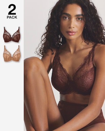 Pretty Secrets Ella (2 Pack) Full Cup Wired Bras (C-J)