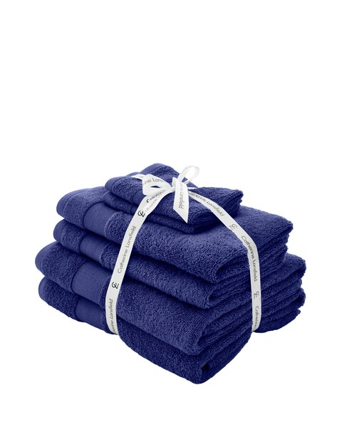 Catherine Lansfield Anti Bacterial 6 Piece Towel Bale