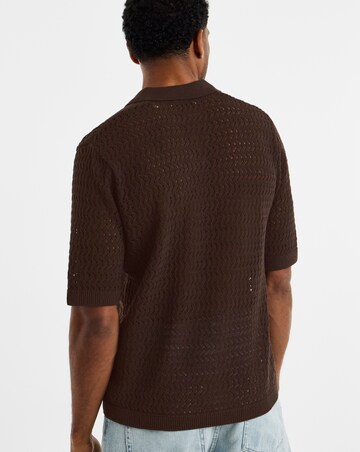 Only & Sons Nyle Crochet Polo - Brown