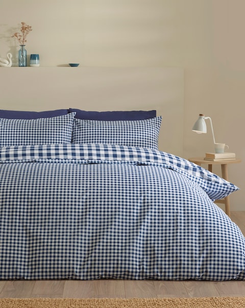 Catherine Lansfield Bamford Gingham Check Duvet Cover Set