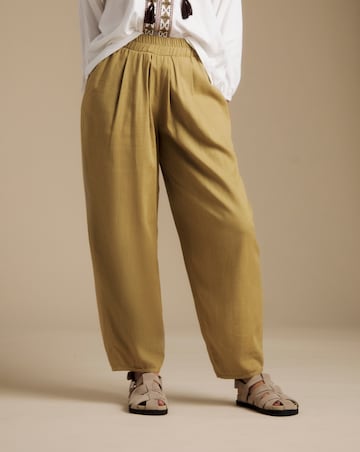 Julipa Petite Linen Balloon Trousers