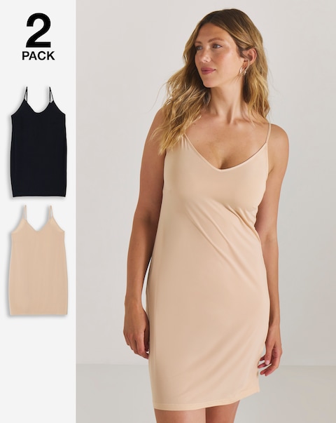 Pretty Secrets (2 Pack) Midi Full Slips
