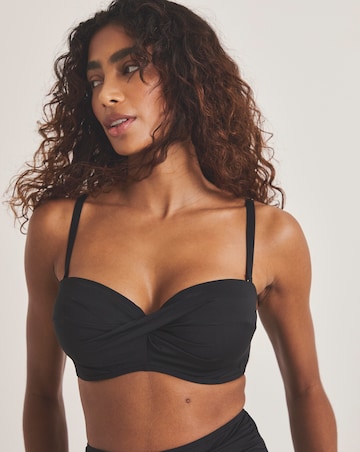 MAGISCULPT Twist Front Bandeau Underwired Bikini Top