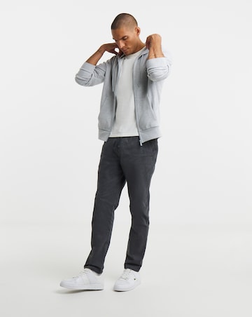Lacoste Classic Zip Through Hoodie - Grey Marl