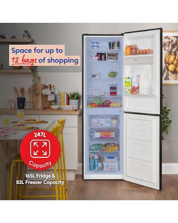 RUSSELL HOBBS 50/50 FRIDGE FREEZER W/ WD