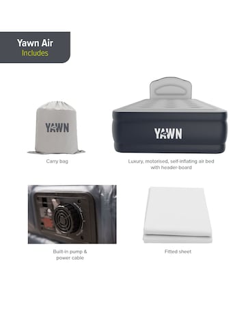 Yawn Single Airbed (with custom fitted sheet)