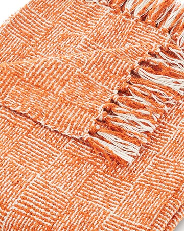 Woven Crosshatch Indoor/Outdoor Throw