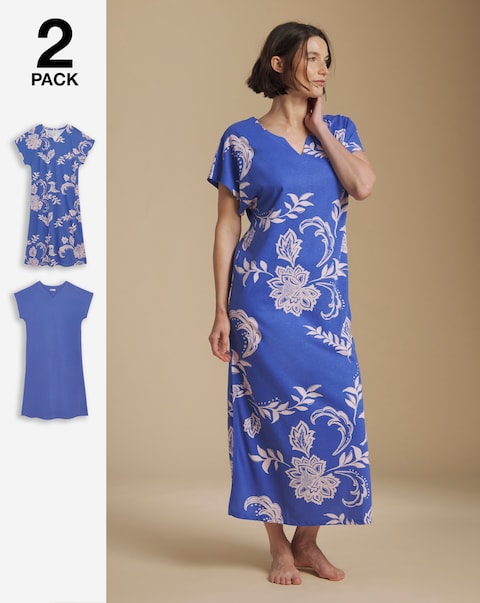 Julipa (2 Pack) Value Floral Nighties