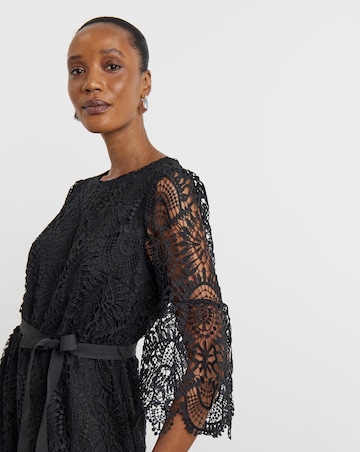 Joanna Hope Structured Lace Dress