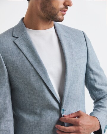 Linen Blend Suit Jacket