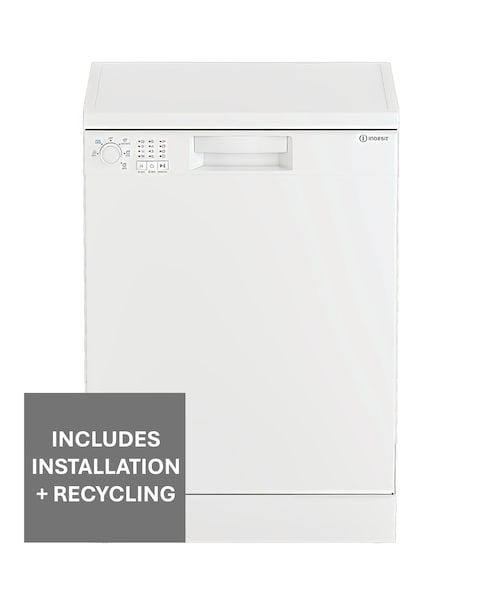Indesit Push&Go IN2FE13DT9WUK Freestanding Dishwasher 13 Place White + Install