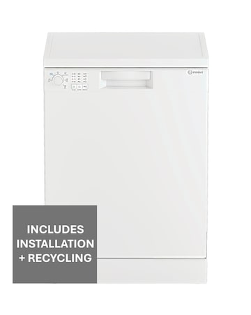 Indesit Push&Go IN2FE13DT9WUK Freestanding Dishwasher 13 Place White + Install
