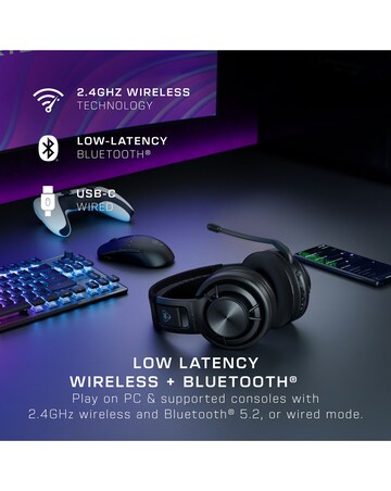 Turtle Beach Atlas Air Wireless Open-Back Gaming Headset for PC - Black