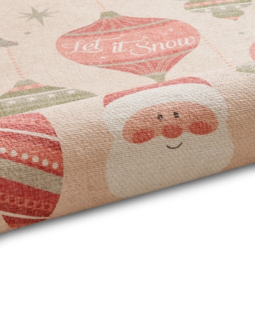 Christmas Baubles Washable Runner