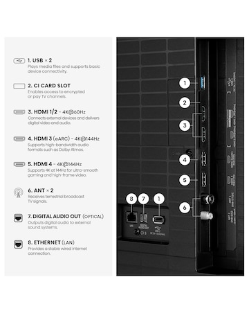 Hisense 50E78STUK PRO 50in QLED 4K Ultra HD Smart Gaming TV