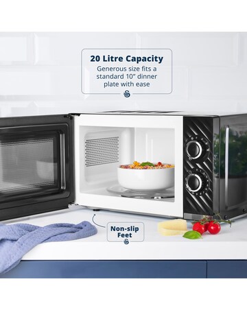 Swan Windsor Microwave Black