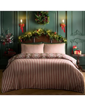 Laurence Llewelyn-Bowen Festive Robin Duvet Cover Set
