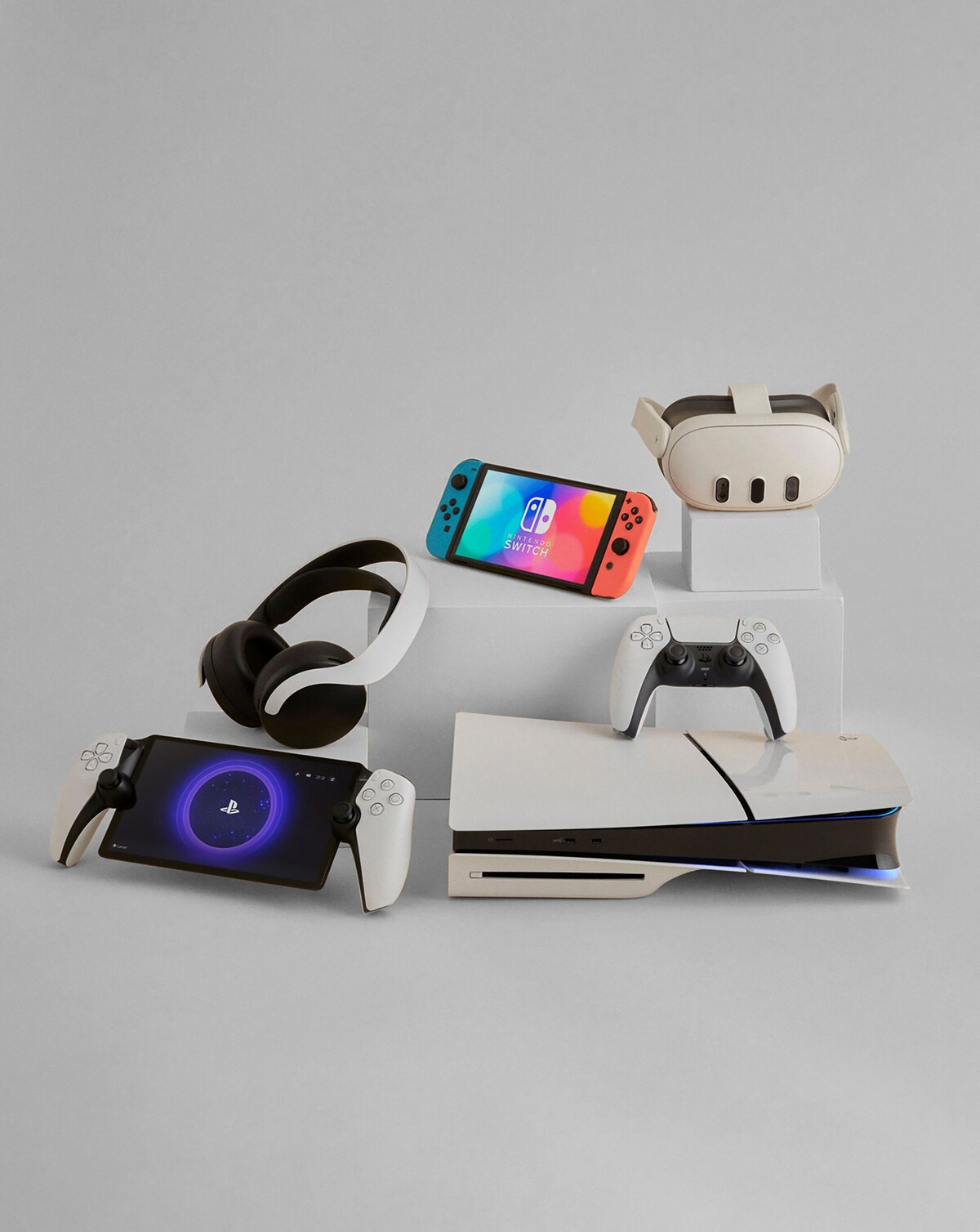 A range of gaming consoles and devices