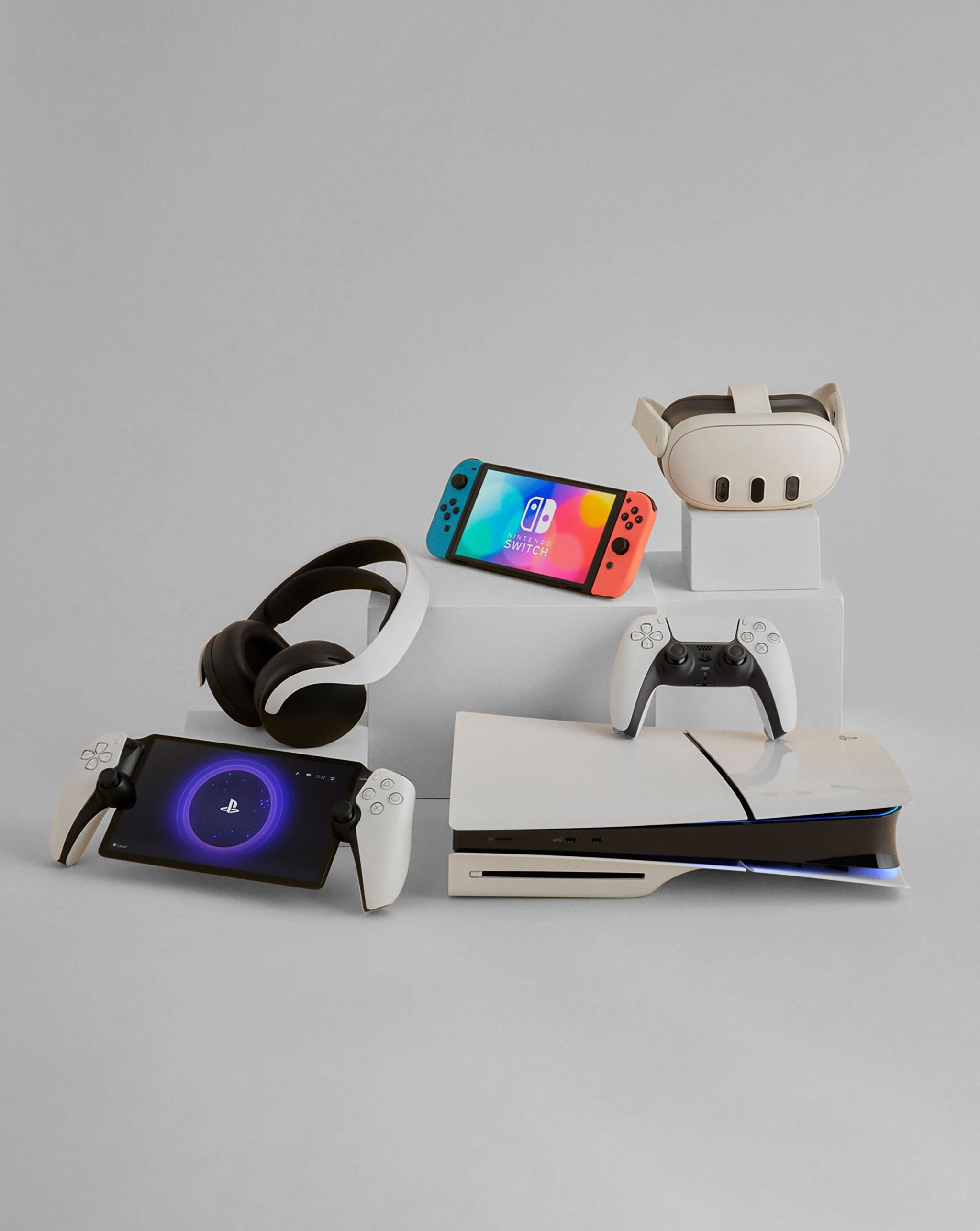 A range of gaming consoles and devices