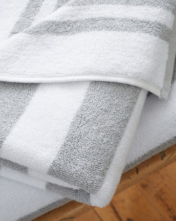 Bianca Reversible Stripe Jacquard Towels