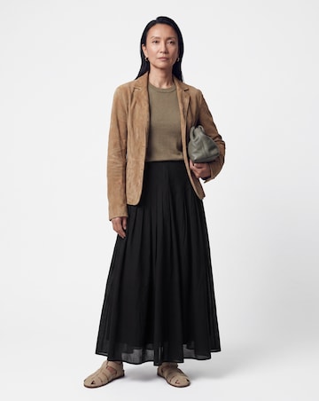 Anthology Pleat Tuck Midi Skirt