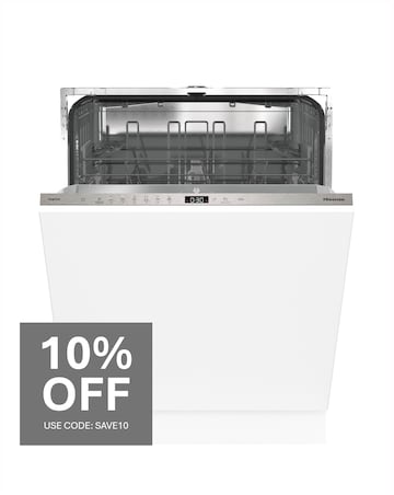 Hisense HV642E90UK Fully Integrated Full Size Dishwasher 13 Place Settings White