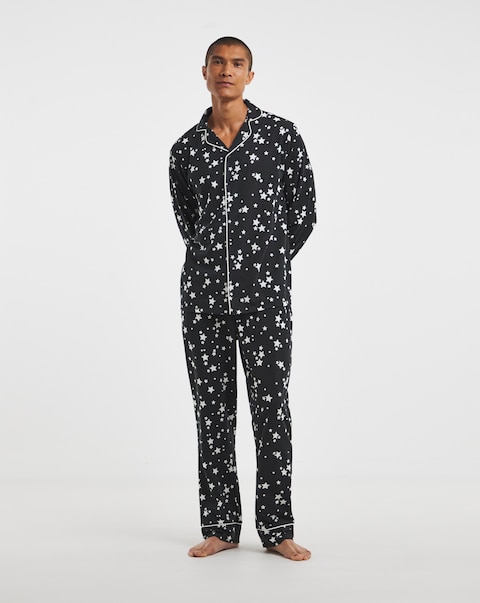 Pretty Secrets Star Print Family Pyjamas - Mens