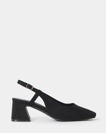 Vivi Block Heel Slingback Shoes - Extra Wide Fit (EEE)