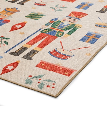 Christmas Nutcrackers Washable Large Doormat