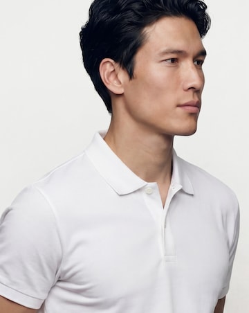 Pure Cotton Pique Polo-White