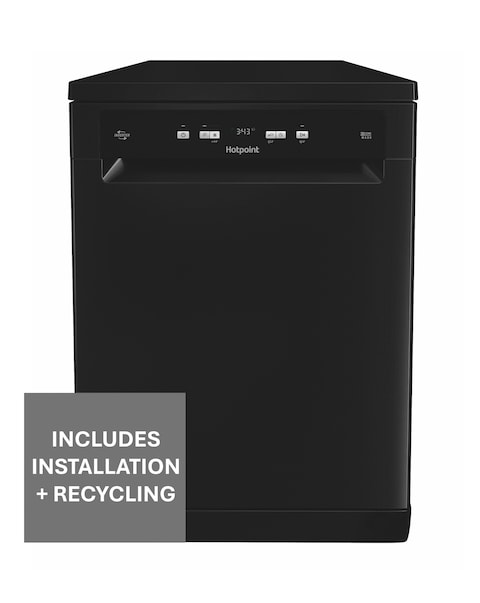 Hotpoint HP2FFC14BN6BUK Freestanding Full Size Dishwasher with ActiveDry - INST