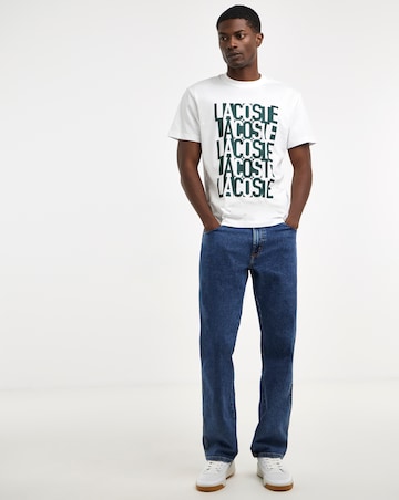 Lacoste Short Sleeve Printed T-Shirt - White