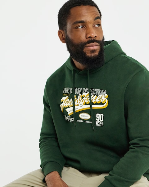 Jack & Jones Regular Fit Graphic Logo Hoodie