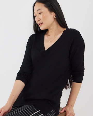 V Neck Slouch Tunic
