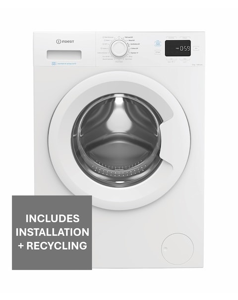 Indesit IP 946 Push & Go Washing Machine - White + Install