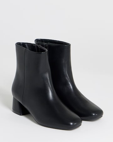 Carmella Block Heel Ankle Boots - Wide Fit (E)