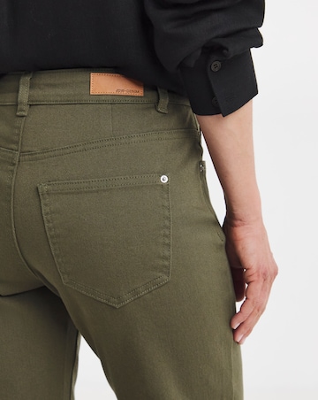 Olive Authentic Relaxed Straight Leg Jeans