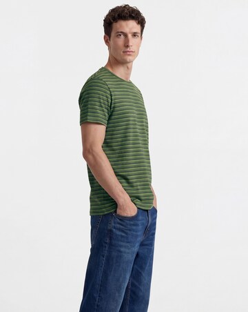 Yarn Dyed Stripe Crew Neck T-Shirt Long