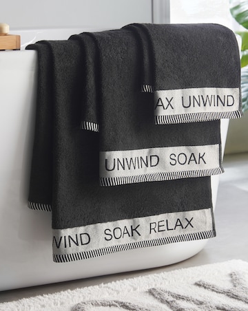 Catherine Lansfield Relax & Unwind 4 Piece Towel Bale