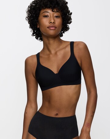 Triumph Modern Soft Cotton Wired Bra Black