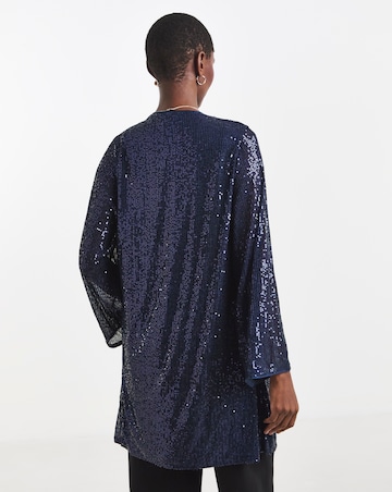 Sequin Longline Cardigan