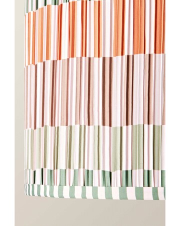 ValueLights Rae Large Striped Natural Easy Fit Shade 45cm