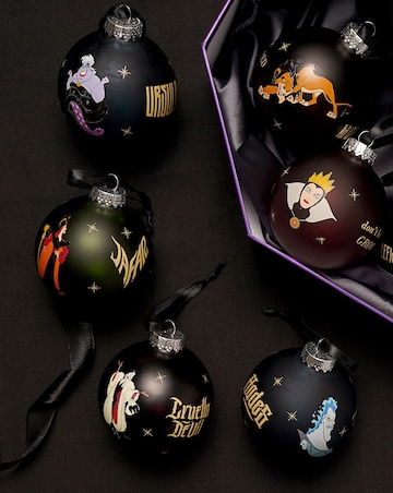 Disney Set of 7 Baubles - Villains