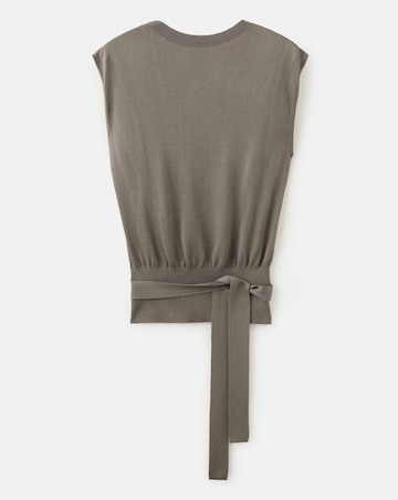 Mango Belted Knitted Waistcoat