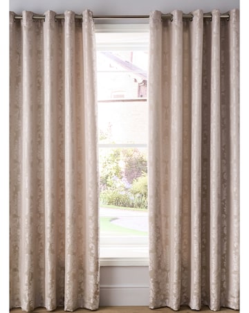 Catherine Lansfield Damask Jacquard Curtains