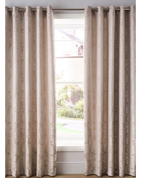 Catherine Lansfield Damask Jacquard Curtains