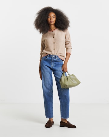 Sponge Whipstitch Crew Neck Cardigan
