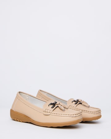 Samara Leather Loafers - Wide Fit (E)